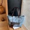 Bolsa Grande de Lona con Estampado de Leopardo para Pedido Extranjero, Nueva para Otoño e Invierno 2026, Bolso de Hombro para Viajes, Bolso Tote Retro para Mujer