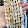 Gotas de água de pedra natural contas soltas Ágata de cristal furo reto gotículas de água lisa diy hairpin acessórios para cabelo produtos semi-acabados atacado