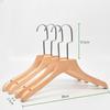 Tienda de Ropa Percha de Madera Madera Maciza Ropa para Hombre y Mujer Ropa para Niños Colgante Sin Costuras Engrosado Perchero de Madera Perchero para Pantalones