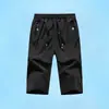 2025 Nuevos Shorts de Seda de Hielo para Hombre Verano Delgados Sueltos Deportivos Bolsillo con Cremallera Pantalones Cortos Casuales de Secado Rápido