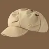 Boina con Estampado Personalizado de Fábrica Nube Otoño e Invierno Sombrero de Artista para Mujer Circunferencia de Cabeza Grande Moda Simple Retro Sombrero al por Mayor