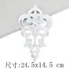 Pegatinas de Tela Bordada con Patrón Dorado y Plateado, Vestidos Antiguos, Nubes Propicias, Óperas, Varios Estilos de Piezas Bordadas, Pegatinas Decorativas de Parche, Accesorios DIY, Flores Calientes