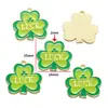 Festival Irlandês Chapéu de Grama da Sorte Botas Pingente Gota de Óleo Acessórios de Liga DIY Pingente para Pulseira Colar W401