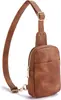 Bolso de Hombro de Cuero para Mujer Bolso Cruzado Bolso de Cintura Moda Casual Versátil Bolso de Pecho para Mujer Bolso Lion Ling