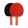 Paleta de Tenis de Mesa Hoja de Madera Pura Esponja Elástica Mango Recto Mango Horizontal Paleta Un Juego de Paletas Terminadas Principiante Entrada