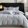 Conjunto de cama de quatro peças em algodão escovado, retém calor e é quente, conjunto de quatro peças em flanela de algodão puro espessa, 100% algodão puro por dentro e por fora, oferta especial