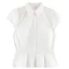 Moda europea y americana transfronteriza AliExpress artículo de venta caliente camisa a rayas de moda con cinturón de empalme