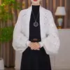 Outono/Inverno 2025 Novo Xale Quente de Tricô Fechado com Padrão Xadrez Versátil Moda Temperamento Cardigan Tricô