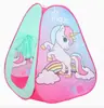 Venta al por mayor transfronteriza Más vendido Tienda de princesa de cuatro piezas para niños Rosa Unicornio Interior y Exterior Bebés Niños y Niñas Sin instalación