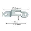 Conector Invisible Dos-en-Uno Engrosado, Conector Semipasante y Pasante Completo, Accesorios de Herrajes para Marco de Mueble, Gancho Oculto