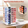 Estante de pintura giratorio transfronterizo para escritorios de estudiantes, estante de almacenamiento para pintura al óleo y acrílico, caja de almacenamiento de pintura giratoria con múltiples orificios