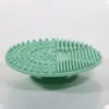 Novo produto transfronteiriço com ventosa, lavagem de cabelo, banho, dois em um, massageador de couro cabeludo de silicone, esfoliante de costas para pessoas preguiçosas, escova de chuveiro