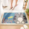 Tapete de Baño Temu Transfronterizo Imitación Cachemir, Engrosado, Absorbente de Agua, Antideslizante, Tapete Resistente al Desgaste para Puerta de Entrada