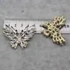 Accesorios Decorativos para Peineta de Boda Hechos a Mano Estilo Antiguo Aleación Hueca Base Plana Mariposa de Pedrería Simétrica Materiales