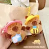 Muñeco de Capibara Lindo Vamos a Salir Juntos Colgante Peluche Colgante de Bolsa Llavero Muñeco Muñeco