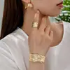 Europeu e Americano Amazon Venda Quente Simples Elegante Pulseira Anel Brincos conjunto Design com Incrustação Senso de Design Moda Simples Combina com Tudo