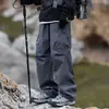 Calças casuais, calças jogger softshell à prova de vento e à prova d'água para atividades ao ar livre, folgadas e confortáveis, calças de caminhada que emagrecem, calças simples de cor sólida