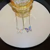 Design de Nicho Borboleta Aço Titânio Colar Joias Femininas Luxo Leve High-End Simples Exquisito Não Desbota Corrente Clavícula Atacado