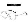 Gafas lisas de moda clásica marco de gafas de metal de alta calidad totalmente de titanio montura redonda para mujer montura estilo Hong Kong gafas