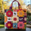 2026 Nuevo Bolso de Hombro Acolchado de Moda con Estampado Digital Transfronterizo