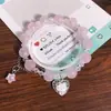 Pulseira de Vidro Estrela Ultra-Fada Estilo Floresta Nova para Mulheres, Design de Nicho, Versátil, Doce Pulseira de Contas para Estudantes e Melhores Amigas