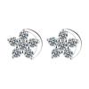 Pendientes de luna y estrella de plata esterlina S925, joyería sencilla con temperamento nuevo para estudiantes, pendientes de diamantes de estilo coreano muy vendidos al por mayor