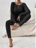 Roupas Europeias e Americanas Novo Aliexpress Amazon 2025 Mais Vendido Conjunto Casual da Moda de Cor Pura de Duas Peças com Cinto