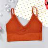 Nuevo Hilo Sexy Tubo Top Espalda U Grande Envoltura de Pecho Deportivo Sin Costuras Tirantes Base Anti-Brillo Chaleco Sujetador para Niña