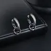 Aretes Mobius para hombre, de alta gama y elegantes, aretes versátiles para mujer, de moda, sencillos, de lujo ligero, accesorios de moda hip-hop