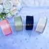 Fita de Poliéster Dupla Face Criptografada de 0,3 cm e 100 Jardas Laço de Casamento Embalagem de Presente Elegante Fita de Seda e Cetim 3 mm