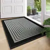 Alfombrilla de baño de lino simple más vendida, alfombrilla absorbente de agua para el inodoro, alfombrilla antideslizante para la entrada, felpudo simple