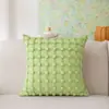 Funda de almohada de burbujas tridimensionales color crema estilo francés, funda de cojín decorativa simple para sofá de sala de estar, cojín de ventana de arco moderno