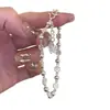 Pulsera de Flor de Cerezo Rosa Flor Pequeña Estilo Mismo que Little Red Book Lujo Ligero Fresca Pequeña Flor Temperamento Femenino Joyería para Niña