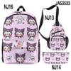 Mochila Mensajero Estuche de Lápices Set de Tres Piezas Impresión 3D Producto Nuevo Sanrio kuromi kuromi