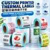 Pegatinas Personalizadas, Pegatinas de Sellado Transparentes, Pegatinas Redondas, Papel Térmico para Etiquetas Transfronterizo, Etiquetas de Empaque, Papel Cobre Impreso, Autoadhesivo