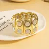Pulsera elástica simple de colores de industria pesada europea y americana transfronteriza, temperamento de moda exagerado retro, pulsera geométrica ccb de personalidad