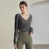 Traje de yoga avanzado para mujer, para otoño e invierno, para deportes, manga larga, para entrenamiento, running, pilates, fitness, color superior de alta calidad.