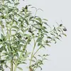 Planta verde artificial estilo nórdico, olivo, planta artificial en maceta, gran adorno decorativo para sala de estar, decoración de bonsái de interior, árbol artificial