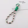 Estilo Ins Rayado Bloque de Color Correa Corta para Teléfono DIY Hecha a Mano Correa de Muñeca Antiperdida para Taza de Agua Material Accesorios Pequeños