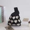 Bolsa de malha Bolsa de mão Bolsa balde Bolsa tote Bolsa de tecido Bolsa feminina Bolsa feminina Bolsa de colete Presente simples de mão