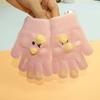Guantes de bebé para el día de invierno para niños de 5 años y de 3 a 8 años, cálidos, resistentes al viento, bonitos, de cinco dedos, para bebés, niños y niñas.