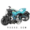 Juguetes de Modelo de Motocicleta de Aleación con Retroceso Transfronterizos Adornos de Escritorio Motocicleta Muñeca Clip Infantil Máquina de Juegos Regalos Venta al por Mayor