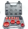 Sierra de Corona 14 Piezas Carpintería Plástico Caja de Juego Ampliación de Agujeros Tablaroca PVC Tablero de Madera Broca W
