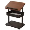 Mesa lateral de sofá, mesa de cabeceira transfronteiriça, mesinha quadrada moderna, prateleira de armazenamento, mesa de centro, mesa para preguiçosos, mesa de cabeceira, mesa de canto com altura ajustável