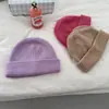 ¡Calidad Premium! Exportado a Corea, Gorro de Punto 100% Lana Pura para Mujer, Gorro Cálido de Punto de Lana de Oveja