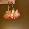 Pendientes de Flor Dulce Franceses para Mujer 2025 Nuevos Pendientes Explosivos de Alto Nivel Diseño de Nicho Pendientes Elegantes Pendientes