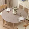 Mantel Impermeable y a Prueba de Aceite Sin Lavado Hotel Restaurante Mesa Giratoria Redonda Cubierta de Mesa Estilo Europeo Lujo Ligero Gama Alta Cubierta de Mesa Redonda