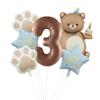 Nuevo Globo de Película de Aluminio de Pastel Mágico de Oso Set Número 32 pulgadas Garra de Oso Fiesta de Cumpleaños Infantil Accesorios para Fotos