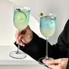 Copa en forma de tulipa, vaso de vidrio transparente para el hogar, copa de vino tinto, copa de champán atmosférica, vaso para jugo, copa de vino espumoso