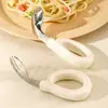 Cuchara para Bebé, Bebé Aprendiendo a Comer, Entrenamiento para Comer de Forma Independiente, Cuchara para Comida Complementaria, Juego Portátil de Tenedor y Cuchara para Niños, Cuchara para Bebé